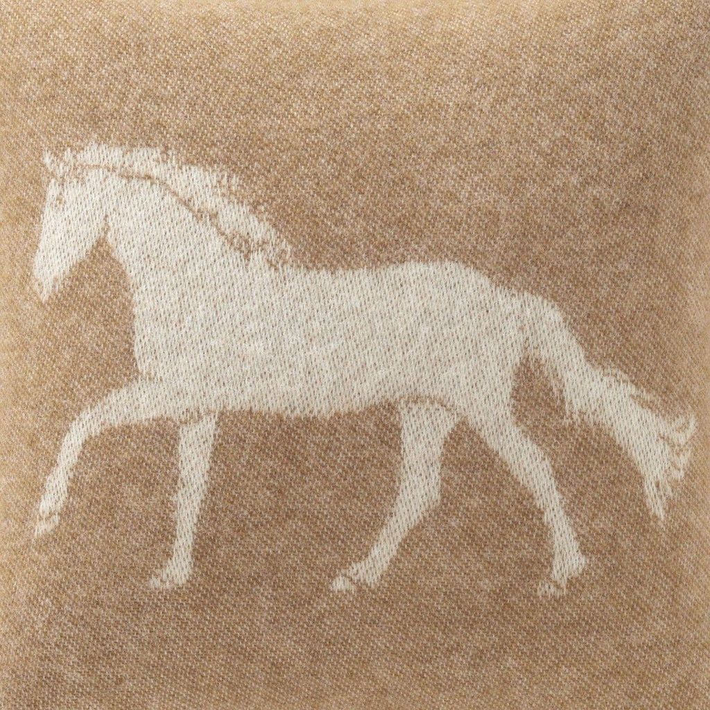 Double-sided Wool Cushion - Brown