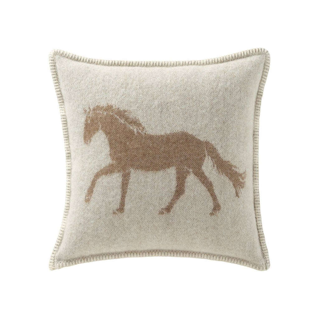 Double-sided Wool Cushion - Brown