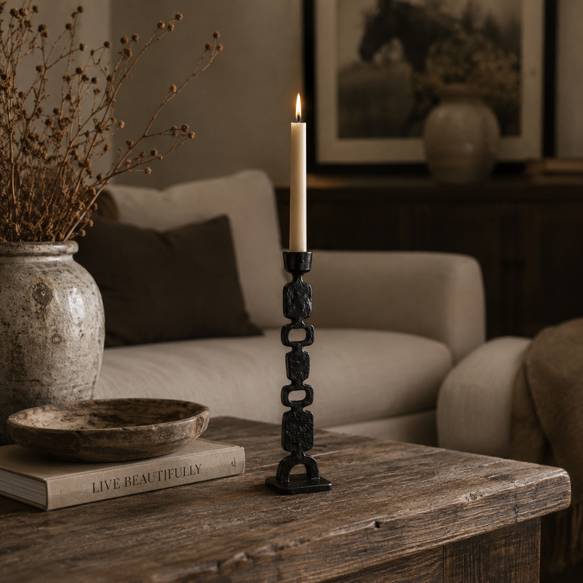 Snaffle Candle Holder