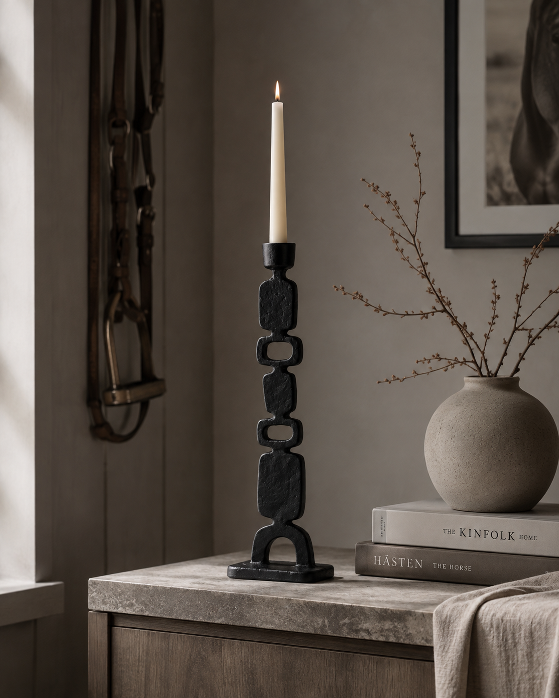 Snaffle Candle Holder