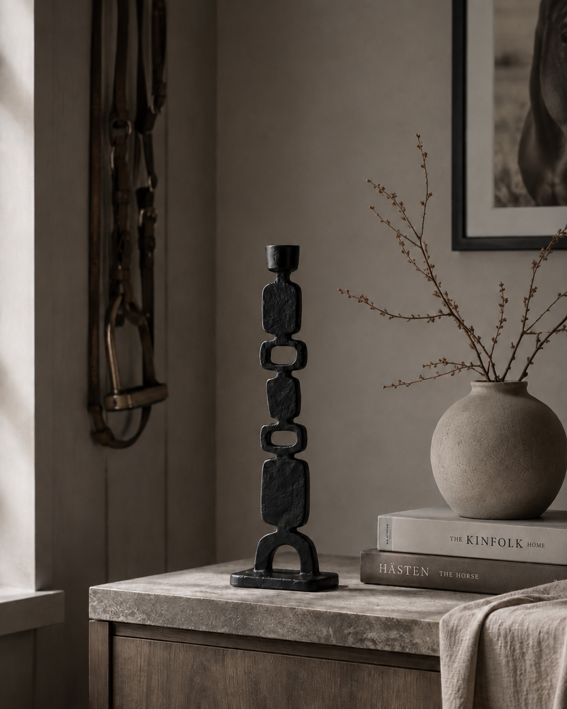Snaffle Candle Holder